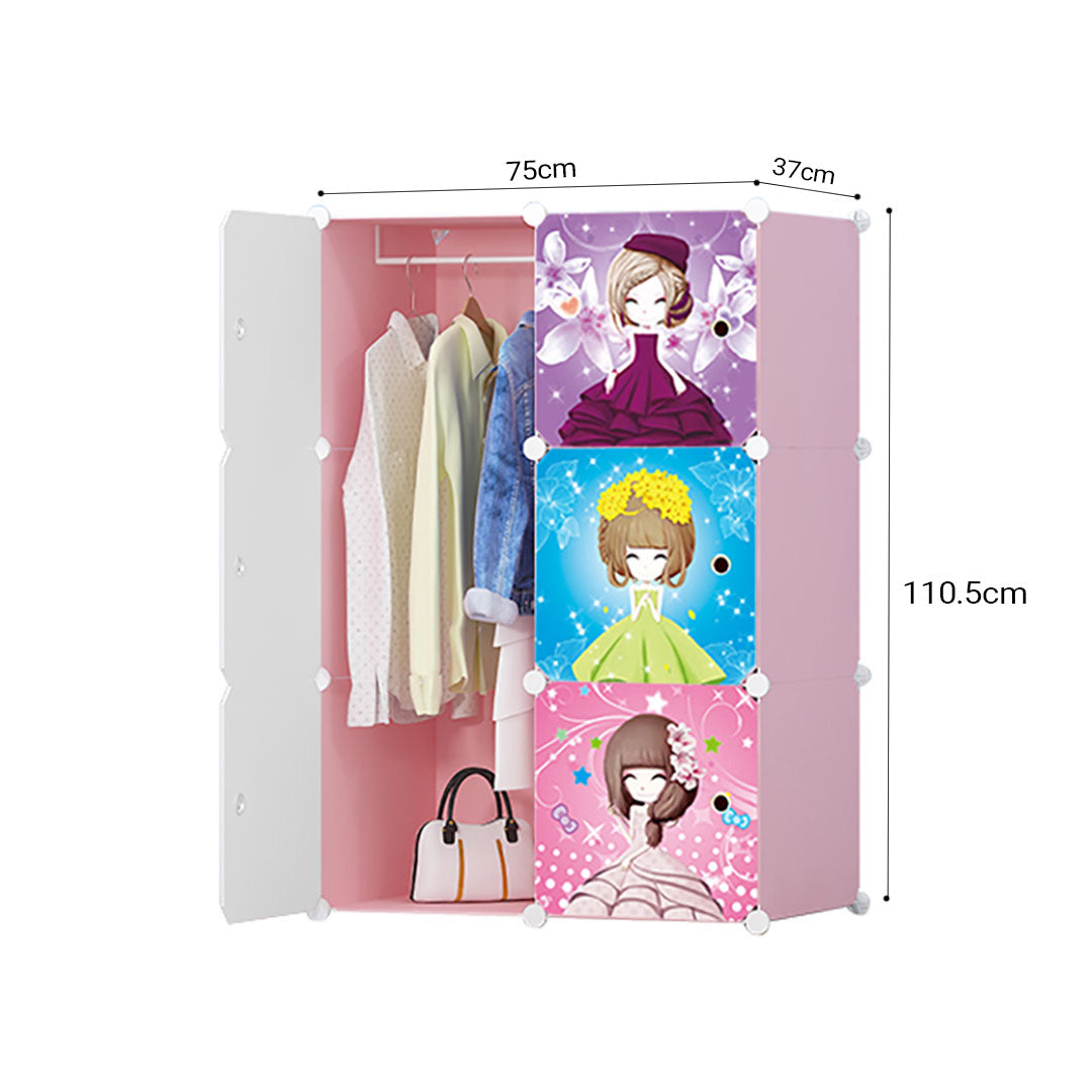 6 Cubes Princess Portable Wardrobe