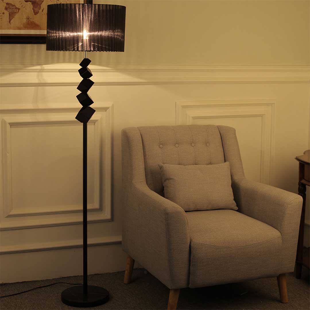 Floor Lamp with Dark Shade