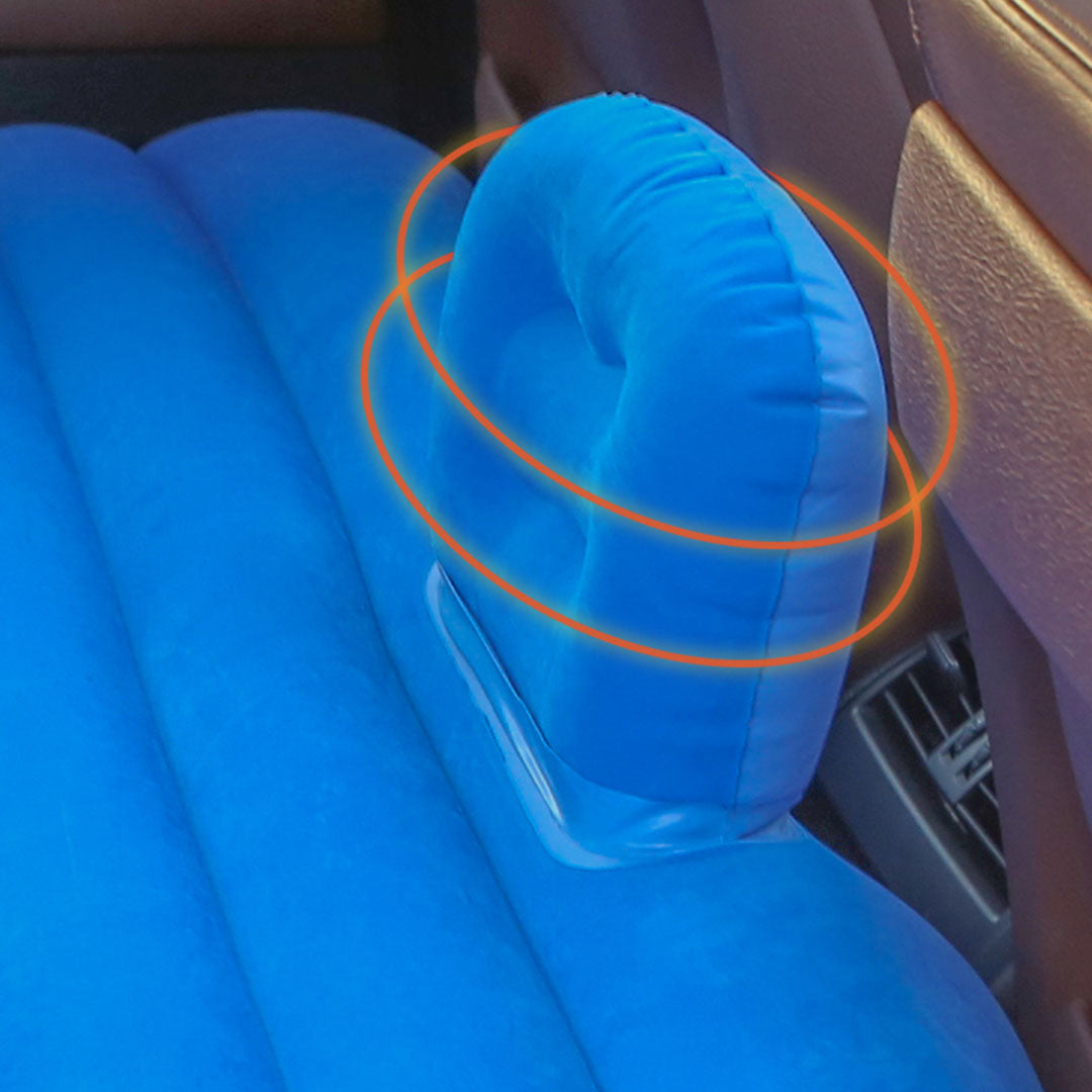 Blue Stripe Inflatable Car Mattress
