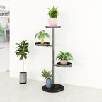 3 Tier Black Round Plant Stand