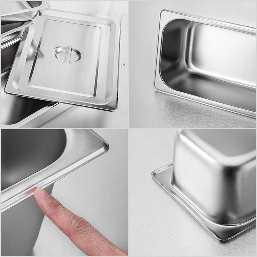 Gastronorm GN Pan Full Size 1/3 GN Pan 10cm Deep