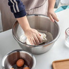 SOGA 5Pcs Matte Stainless Steel Mixing Bowl