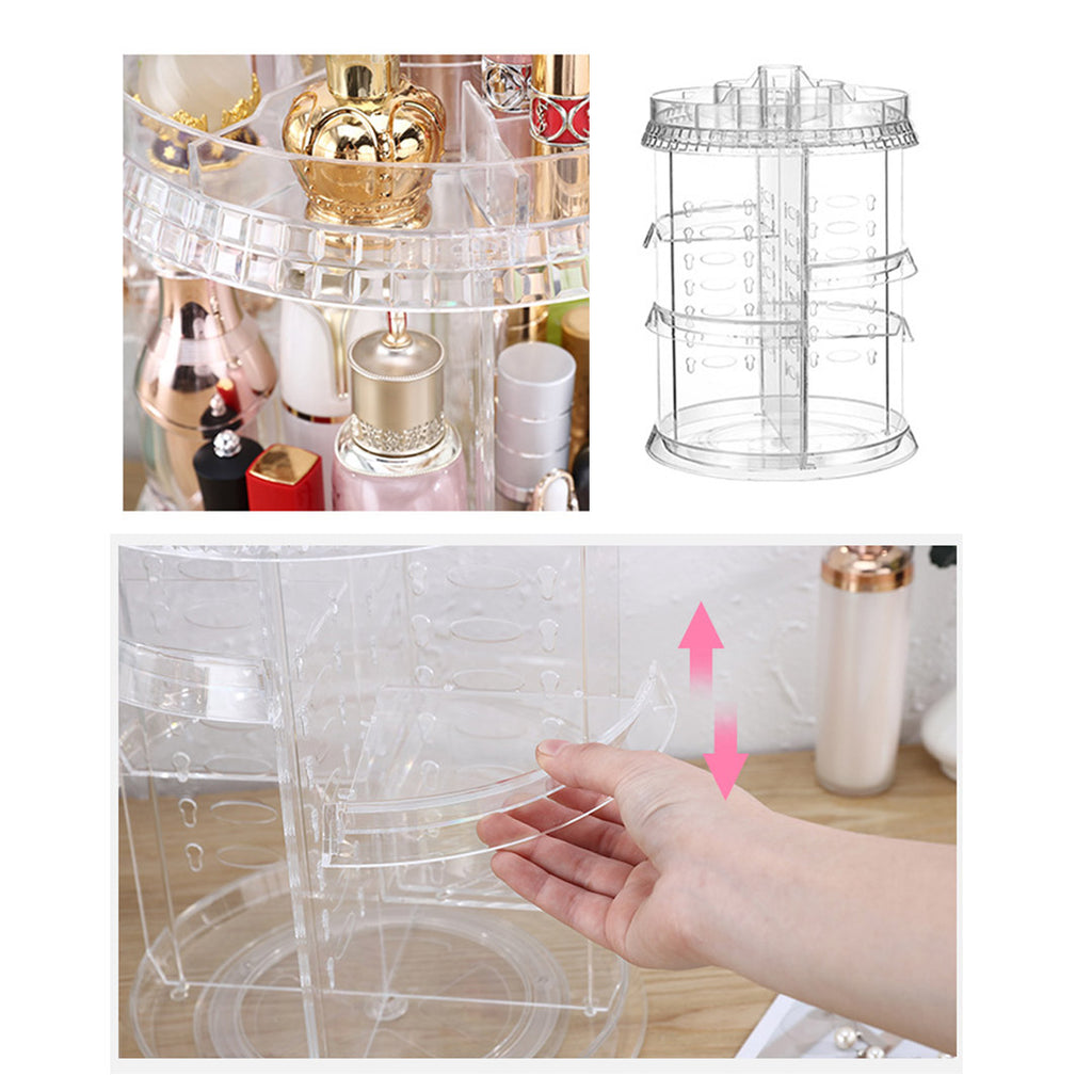360 Degree Rotating Makeup Organiser Cosmetics Holder