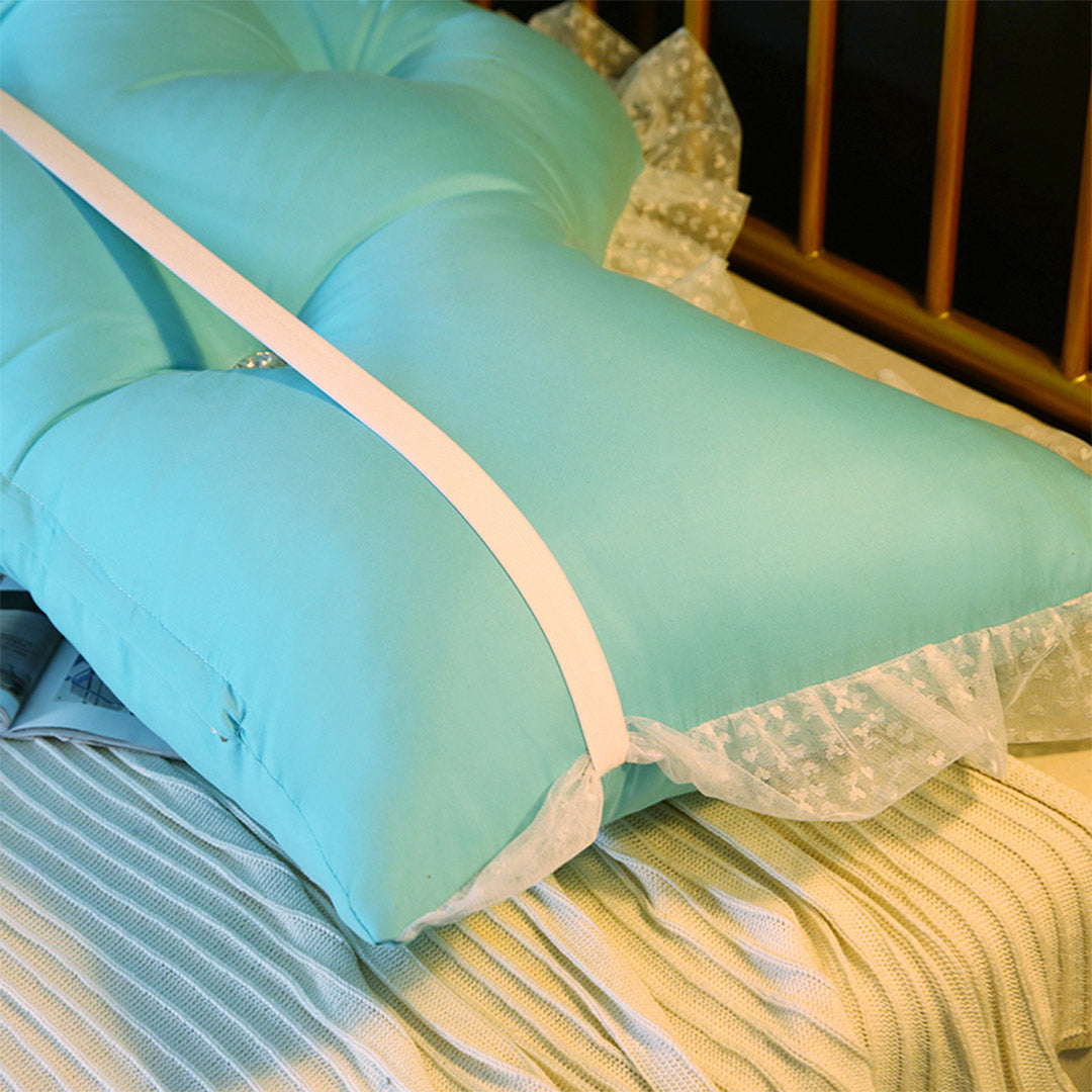 150cm Light Blue Princess Headboard Pillow