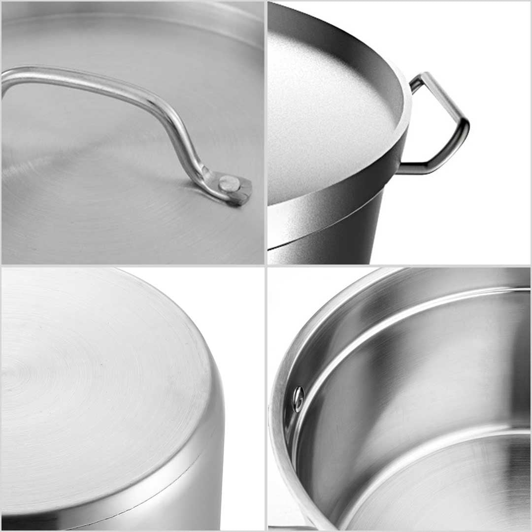 2 Tier Commercial 304 Stainless Steel Steamer 40*26cm