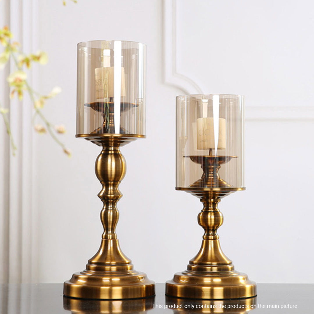 33.5cm Gold Nordic Candle Holder