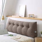 SOGA 180cm Coffee Wedge Bed Cushion