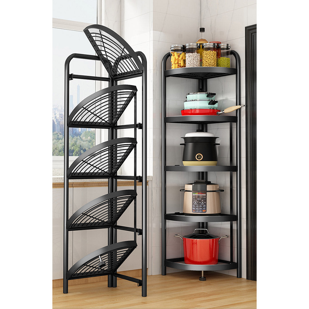 5 Tier Steel Triangular  Corner Stand