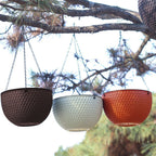 Red Medium Hanging Flower Pot