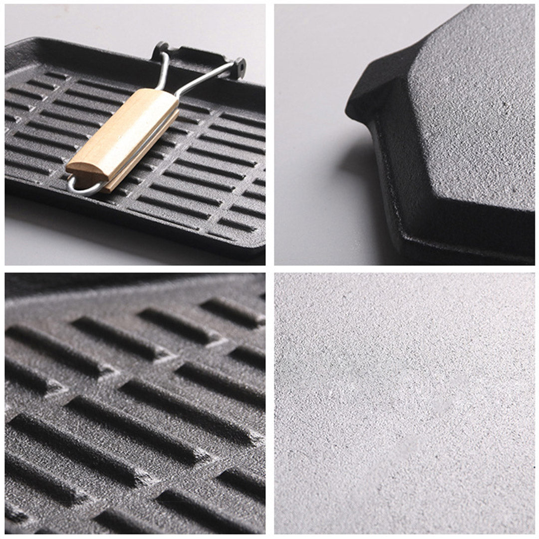 Rectangular Cast Iron Griddle Pan