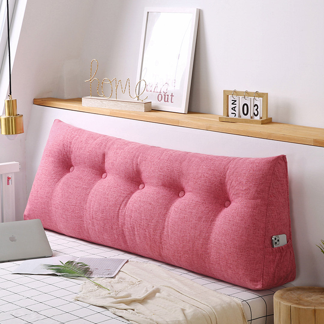 SOGA 180cm Pink Wedge Bed Cushion