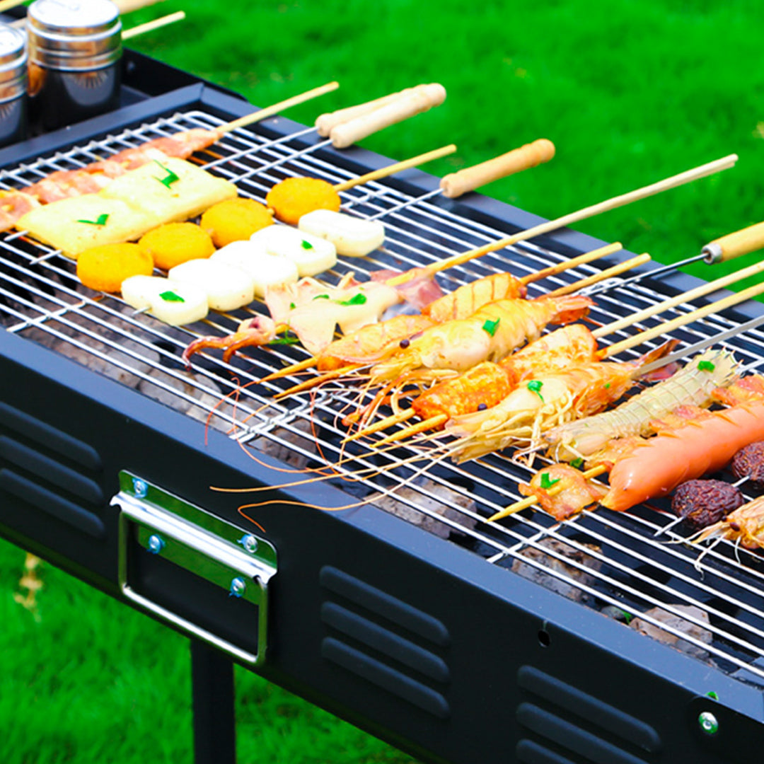 66cm Portable Folding Thick Box-Type Charcoal Grill