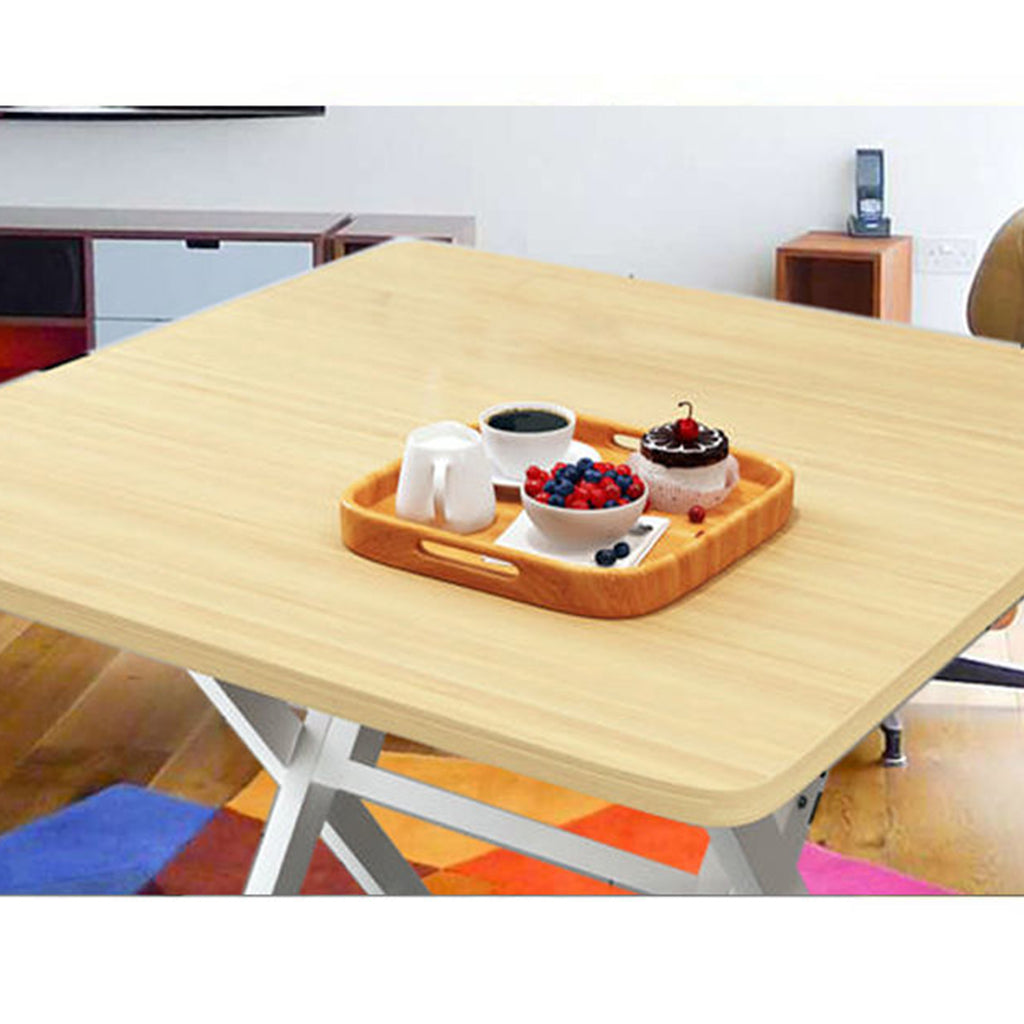Portable Legs White Foldable Portable Standing Legs Square Table – Soga International