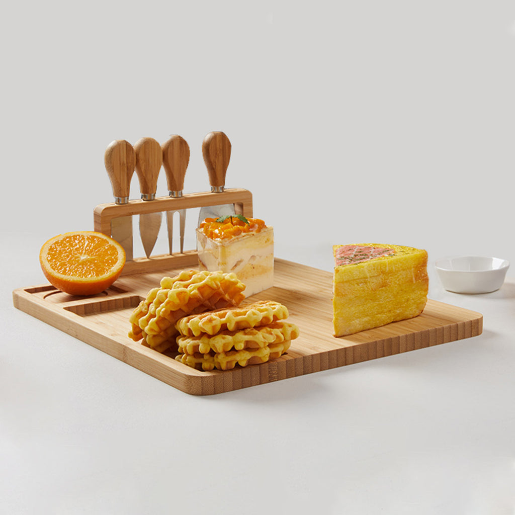 36cm Brown Rectangle Wood Cheese Board