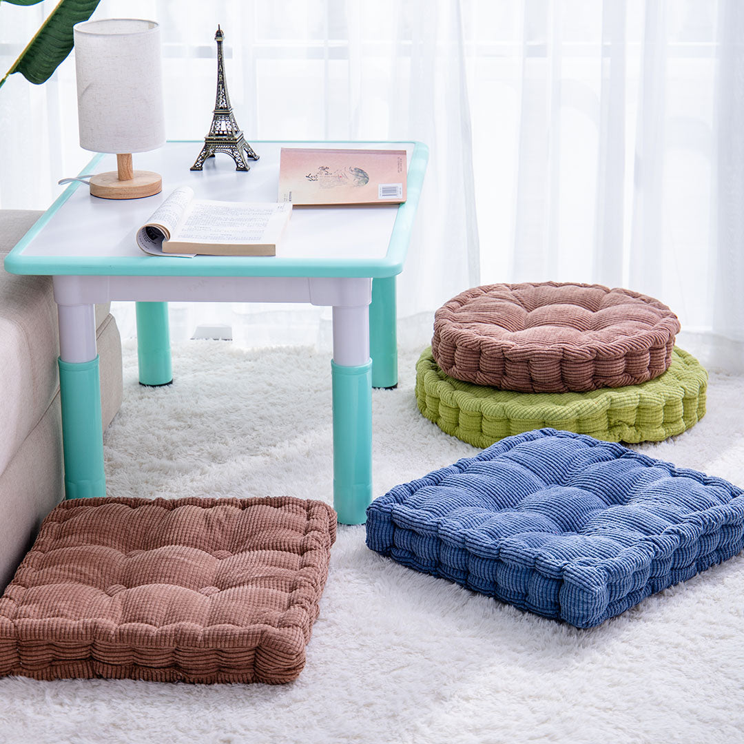 Coffee Plush Square Cushion