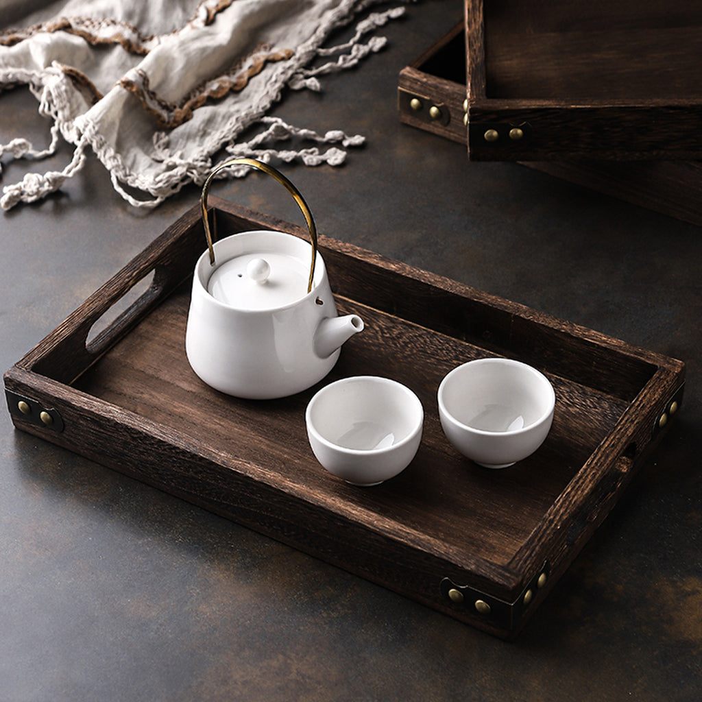 Medium Walnut Rectangle Wooden Tray