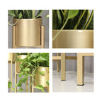 30CM Reversible Gold Metal Plant Pots Holders Rack