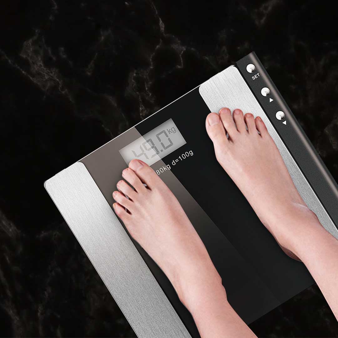 Wireless Electronic Body Fat Scale Black