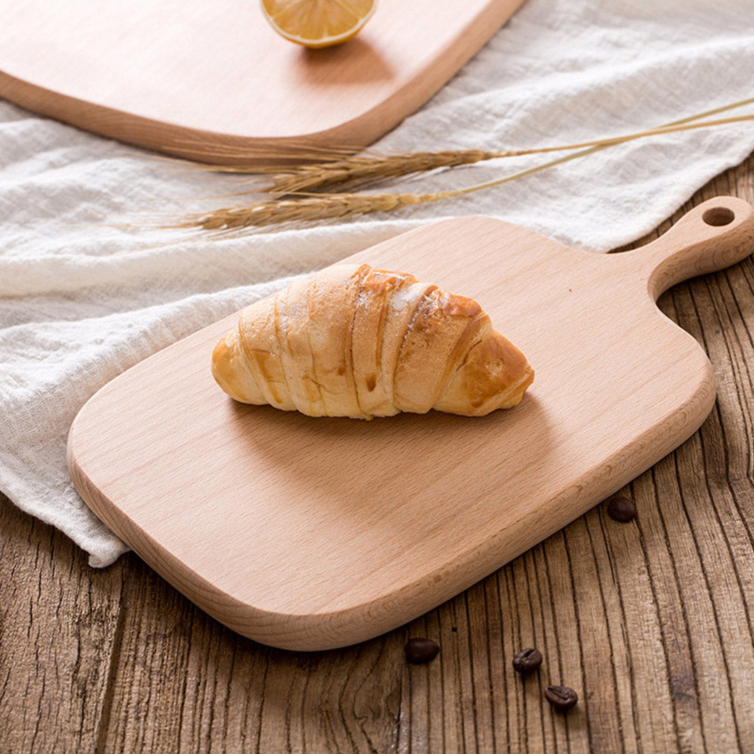 33cm Brown Rectangle Wooden Serving Tray
