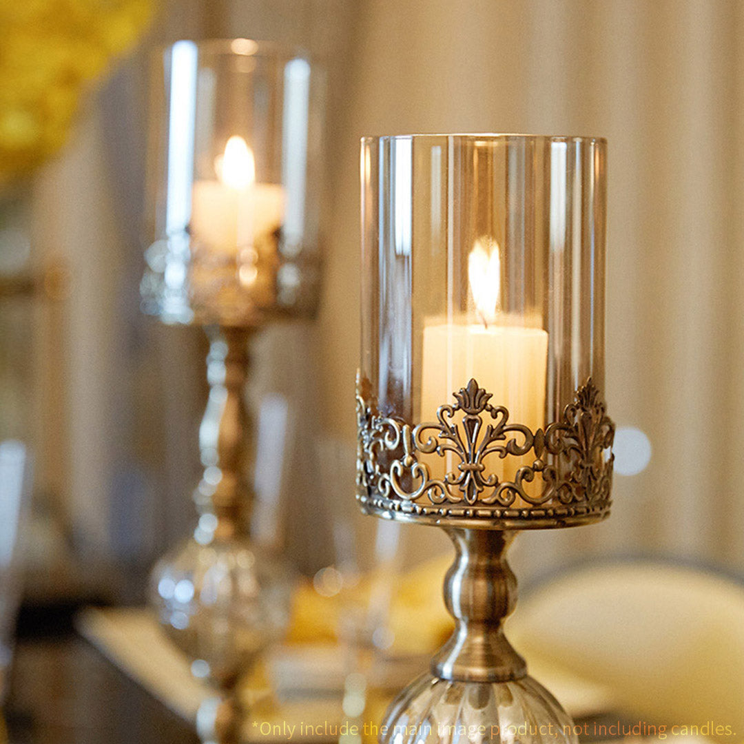 42cm Glass Candle Holder