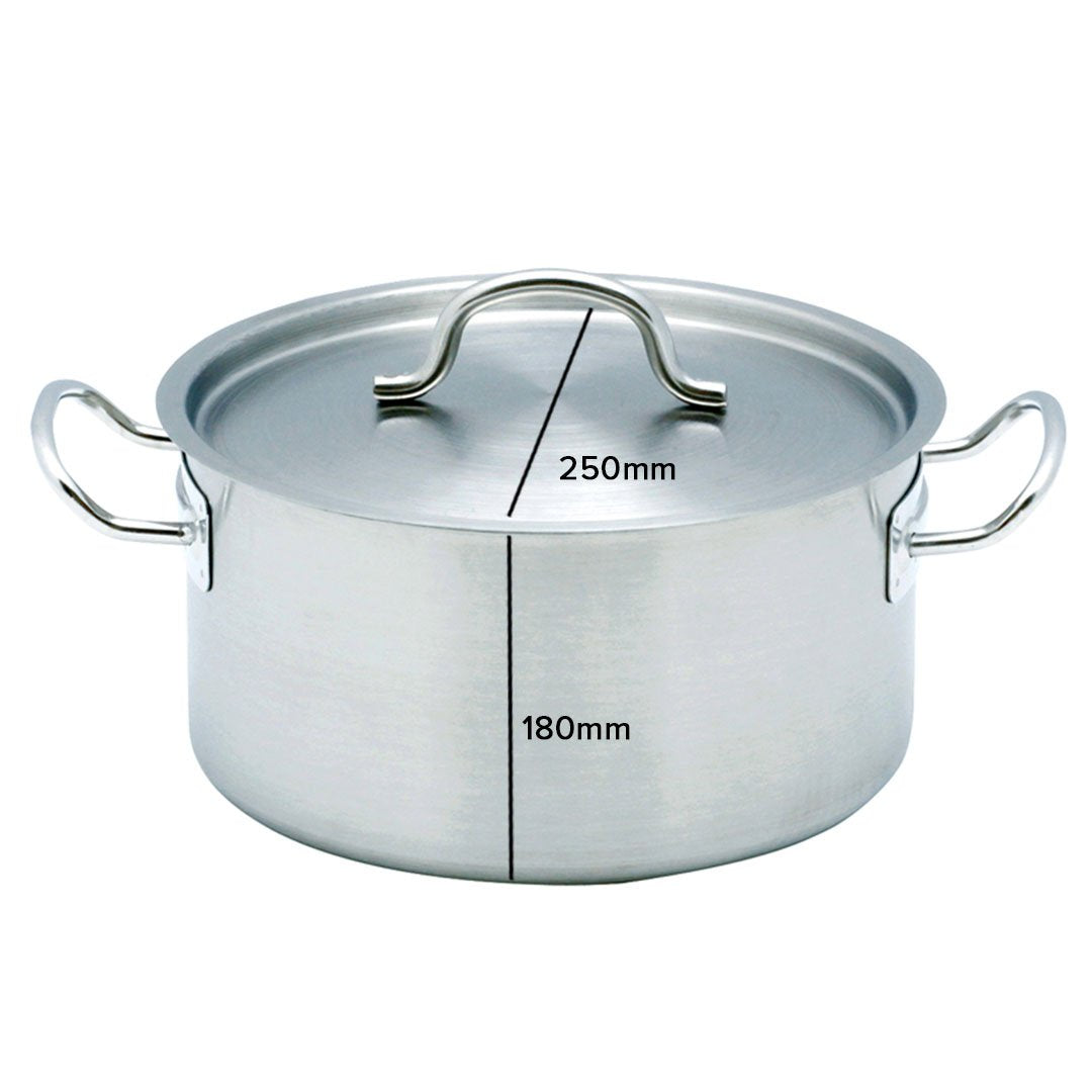 9L Top Grade 18/10 Stainless Steel Stockpot