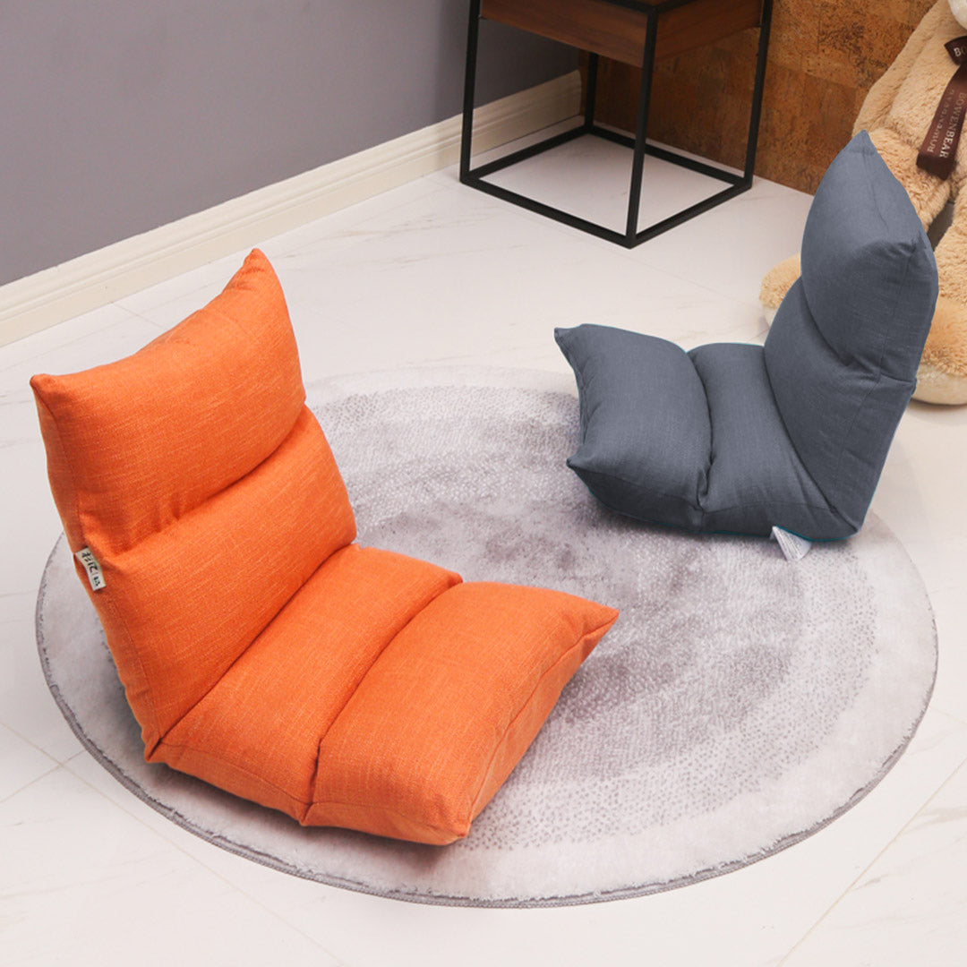 Floor Recliner Lazy Sofa Orange