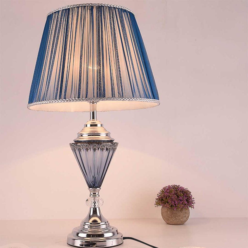 Elegant Table Lamp with Warm Shade