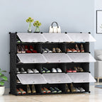 6 Tier 3 Column Shoe Rack Organizer