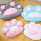 80cm Grey Paw Shape Cushion
