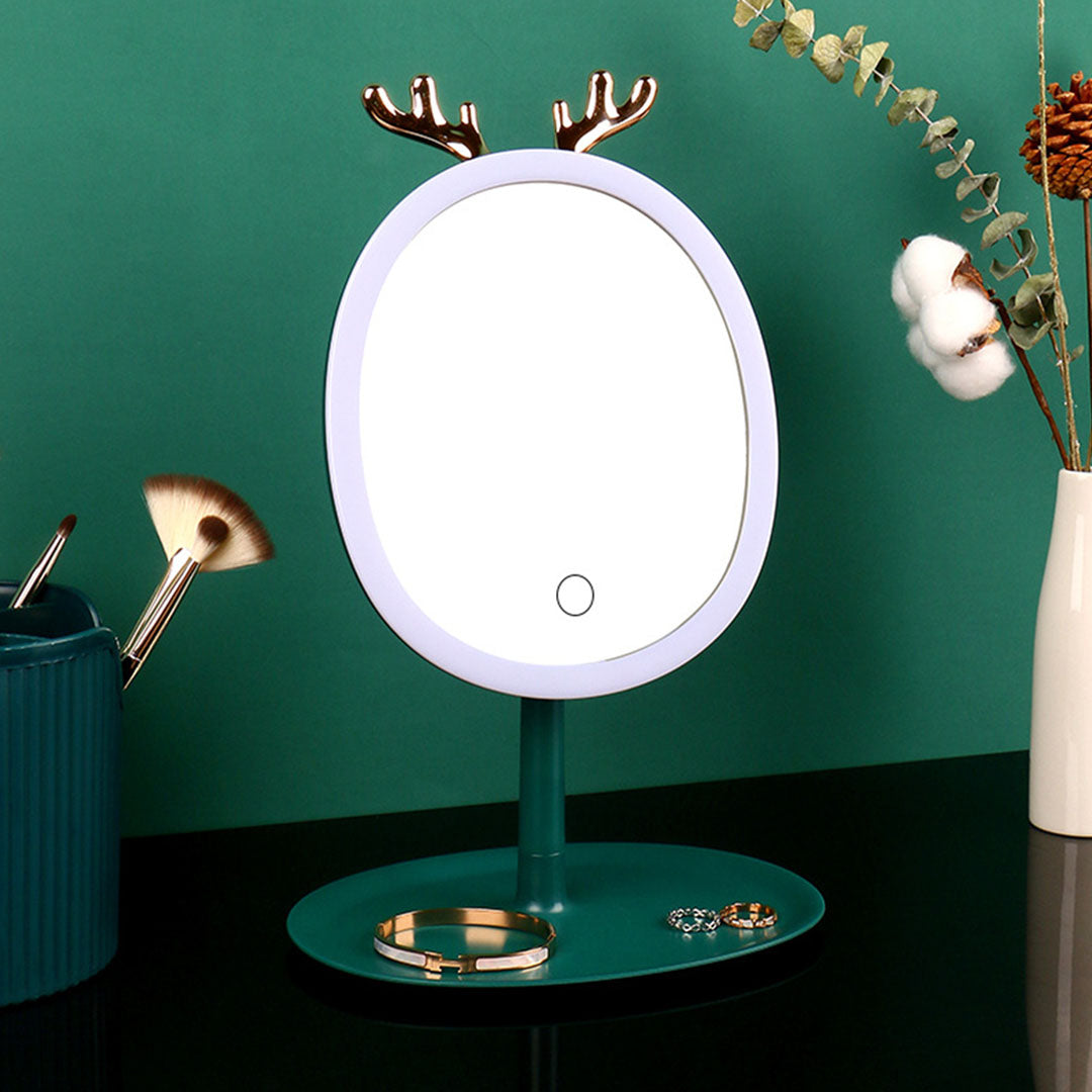 Green Antler LED Light Makeup Mirror