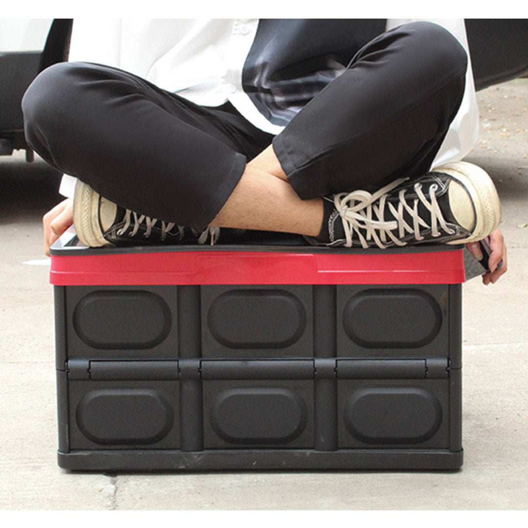 30L Collapsible Car Trunk Storage Box Black