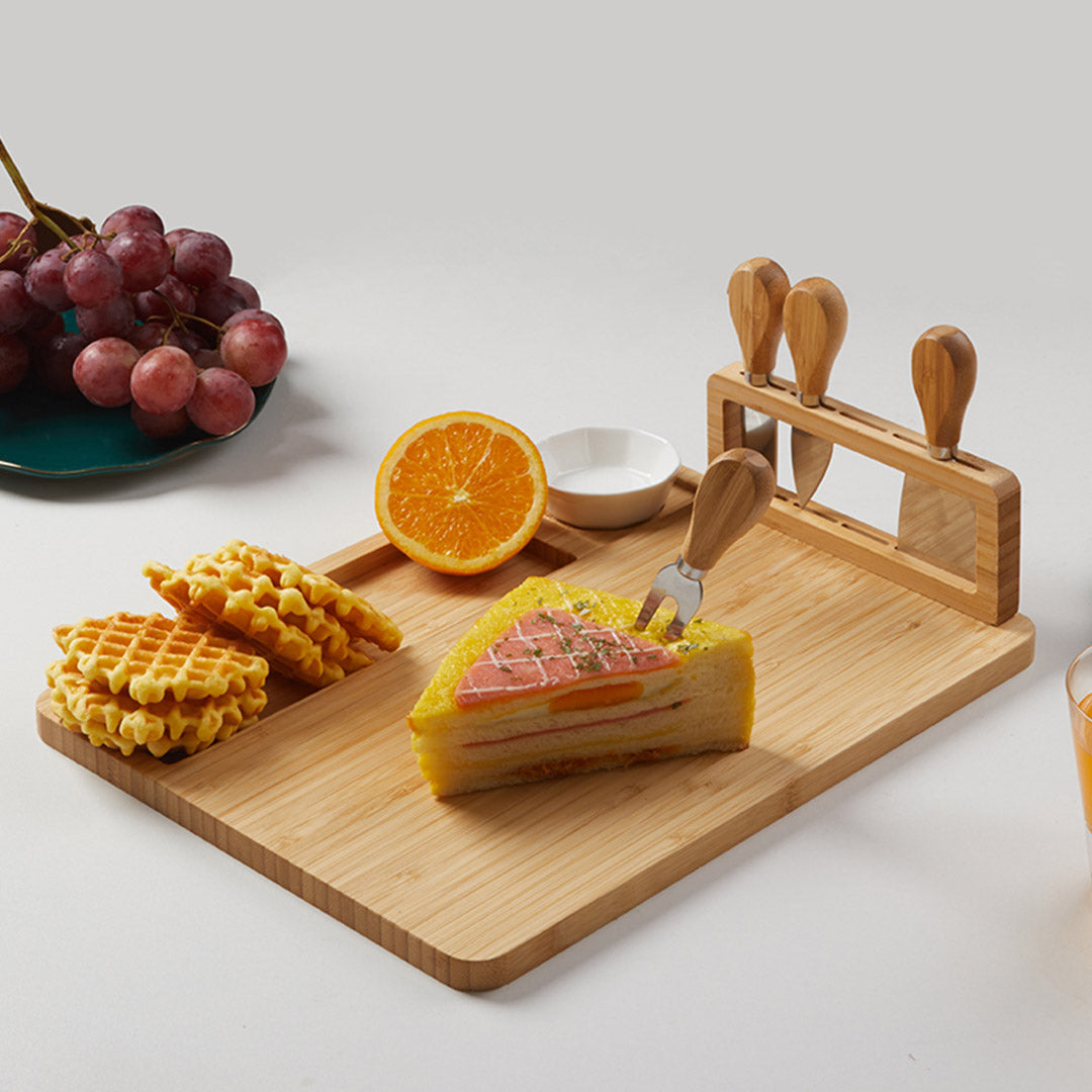 36cm Brown Rectangle Wood Cheese Board