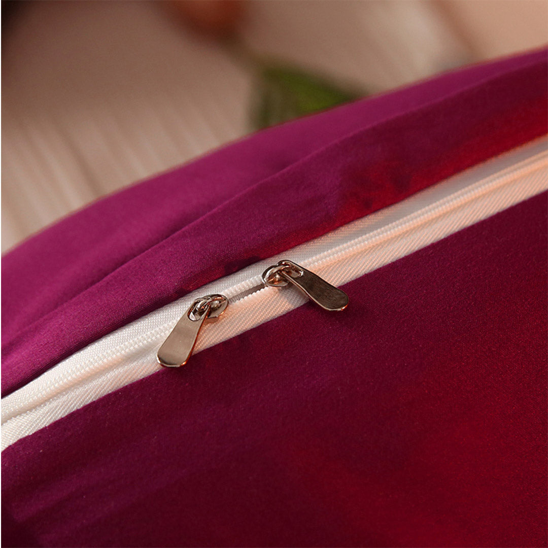 150cm Burgundy Princess Headboard Pillow