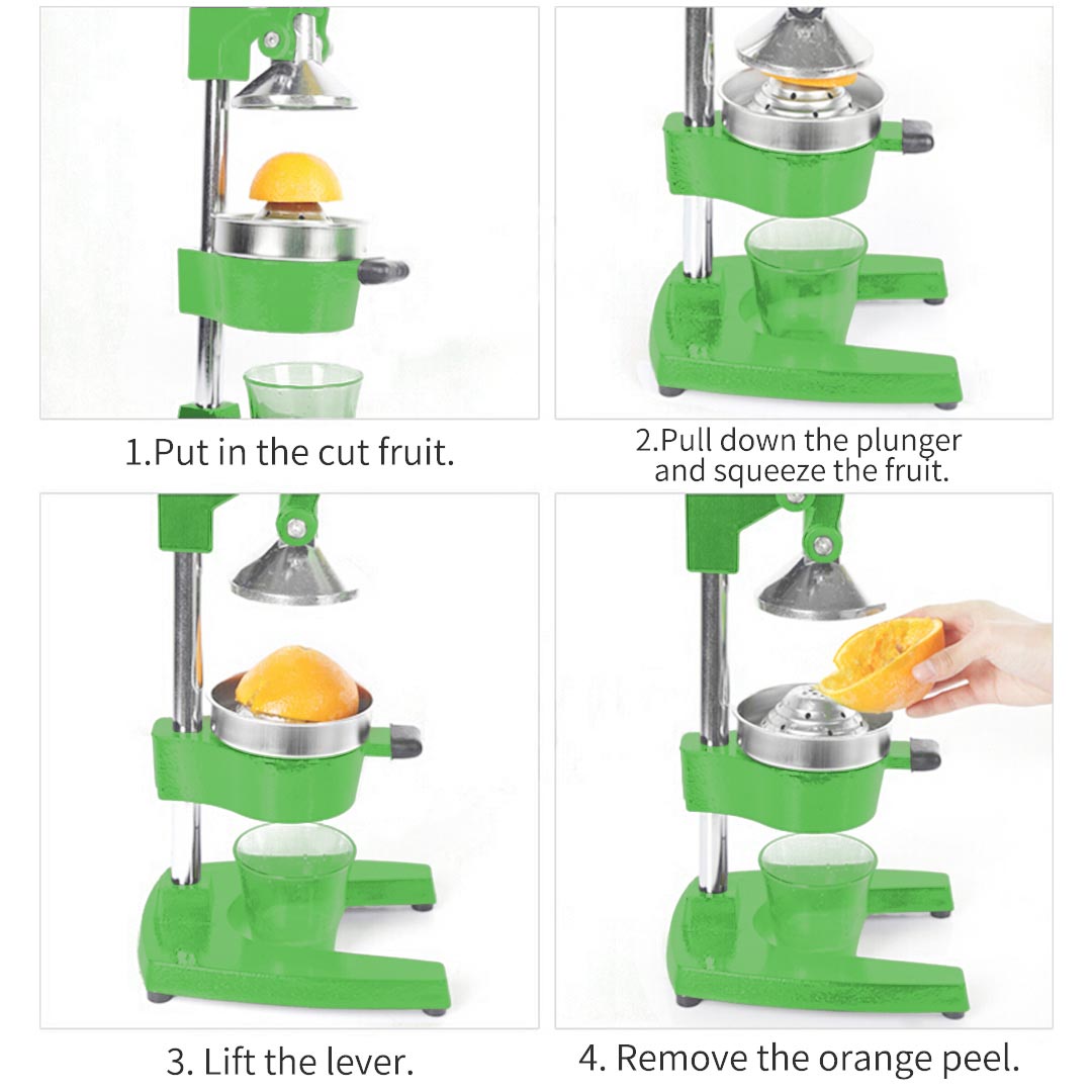Commercial Manual Juicer Green