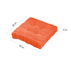Orange Plush Square Cushion