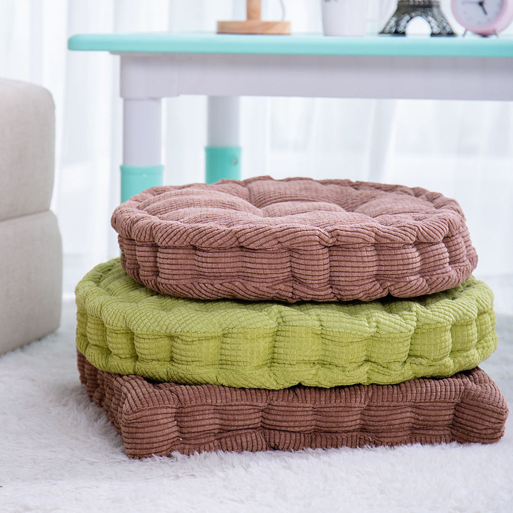 Coffee Plush Square Cushion