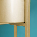 30CM Reversible Gold Metal Plant Pots Holders Rack