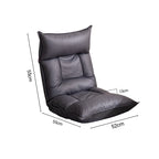 Air Leather Floor Recliner Lazy Chair Black