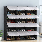 8 Tier 3 Column Shoe Rack Organizer