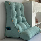 60cm Green Wedge Lumbar Pillow