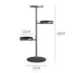 3 Tier Black Round Plant Stand