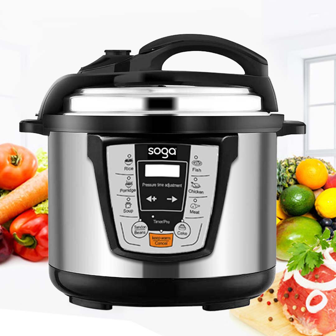 Electric Stainless Steel Pressure Cooker 8L Multicooker 16
