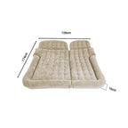 Beige Inflatable Car Boot Mattress