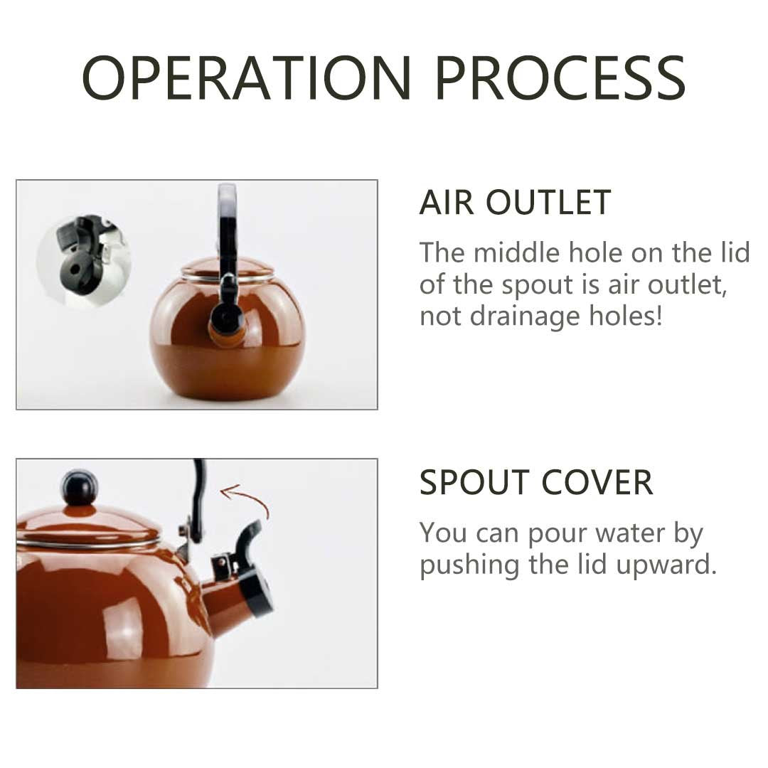 2.0 Liter Ceramic Porcelain Kettle Coffee