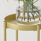 80CM Gold Tiered Plant Pots Holders Rack Garden Shelf