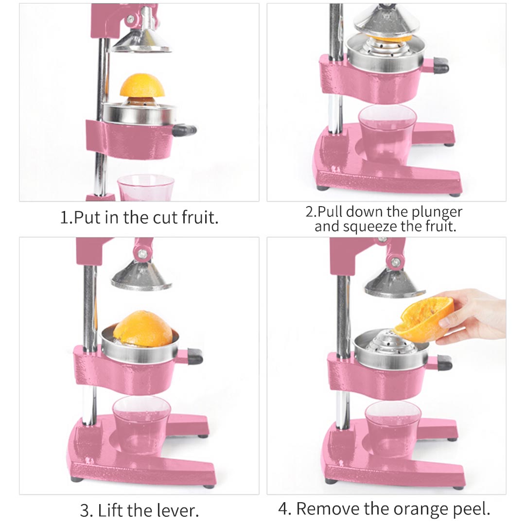 Commercial Manual Juicer Pink