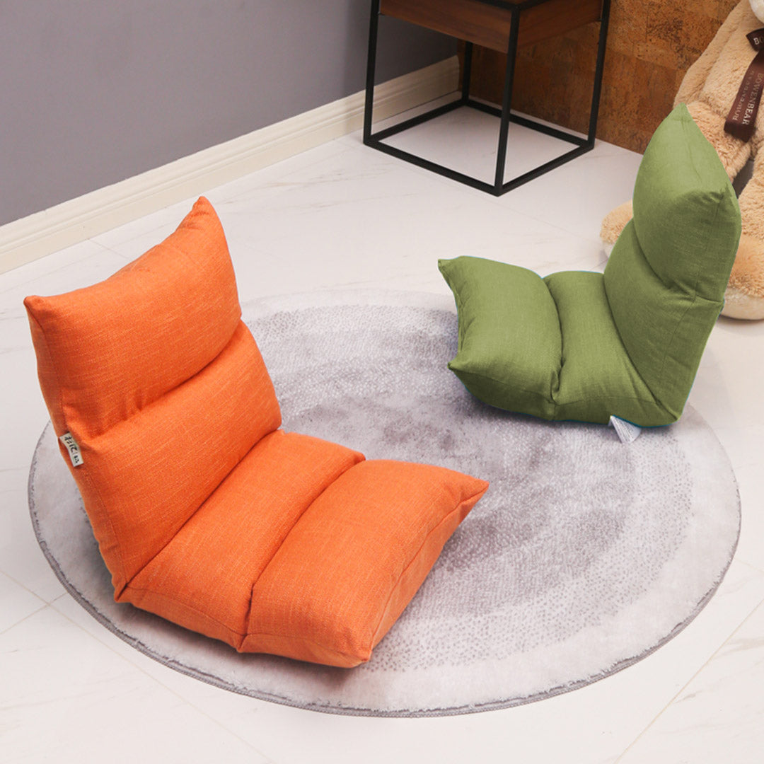 Floor Recliner Lazy Sofa Yellow Green