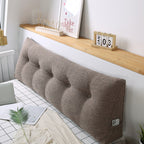 SOGA 180cm Coffee Wedge Bed Cushion