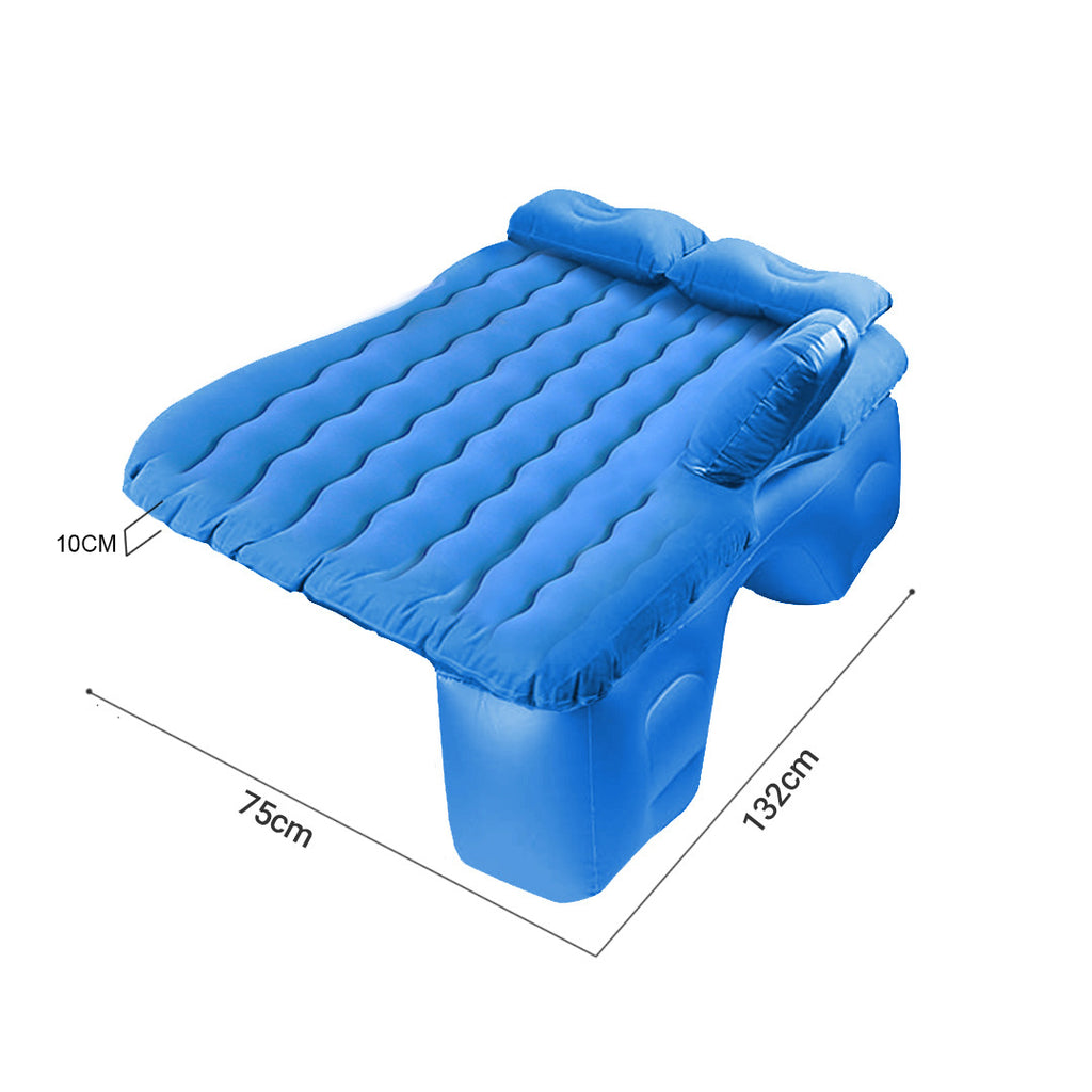 Blue Ripple Inflatable Car Mattress