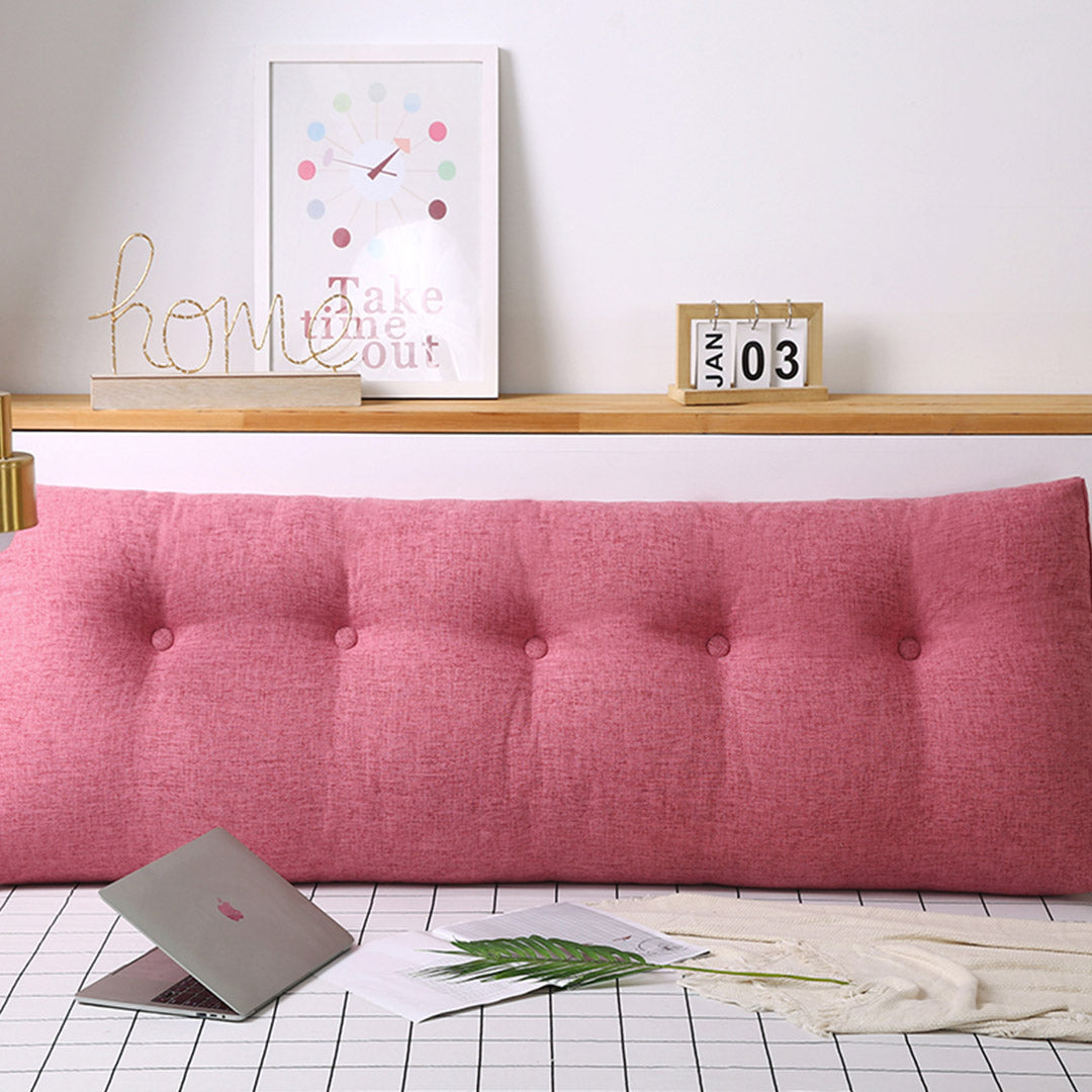 SOGA 150cm Pink Wedge Bed Cushion